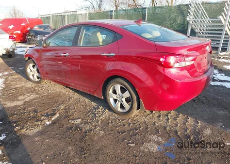 2013 Hyundai Elantra Gls из США, поврежденный, VIN KMHDH4AEXDU661220